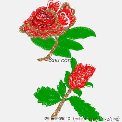 svg矢量绣花图下载