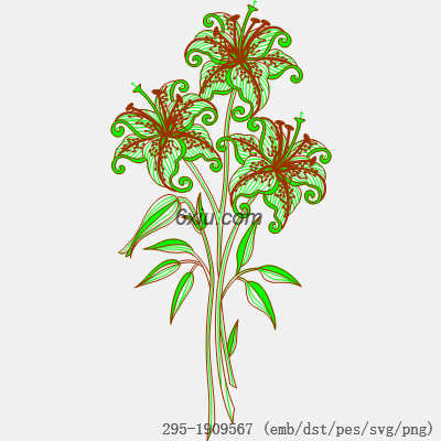 svg矢量绣花图下载