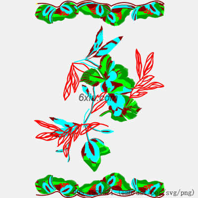 svg矢量绣花图下载