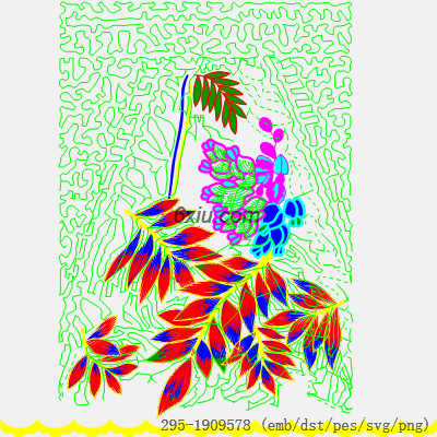 svg矢量绣花图下载