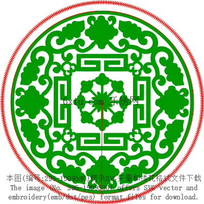 svg矢量绣花图下载