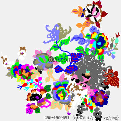 svg矢量绣花图下载