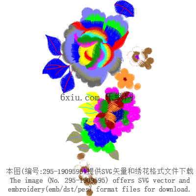 svg矢量绣花图下载