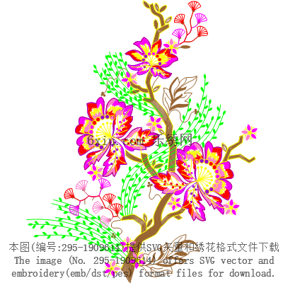 svg矢量绣花图下载