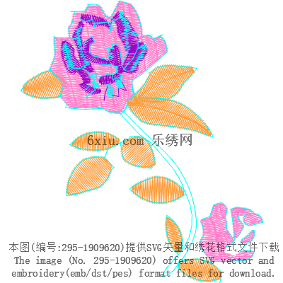 svg矢量绣花图下载