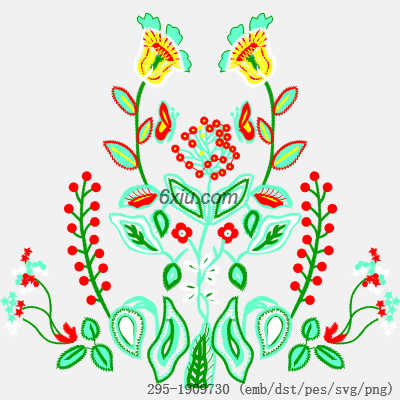 svg矢量绣花图下载
