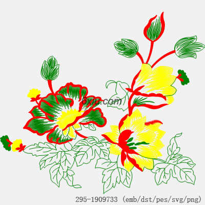 svg矢量绣花图下载