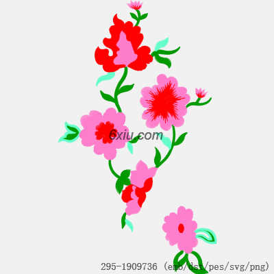 svg矢量绣花图下载
