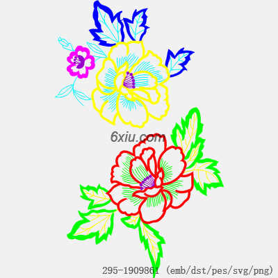 svg矢量绣花图下载