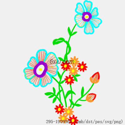 svg矢量绣花图下载