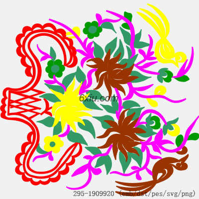 svg矢量绣花图下载