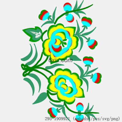 svg矢量绣花图下载