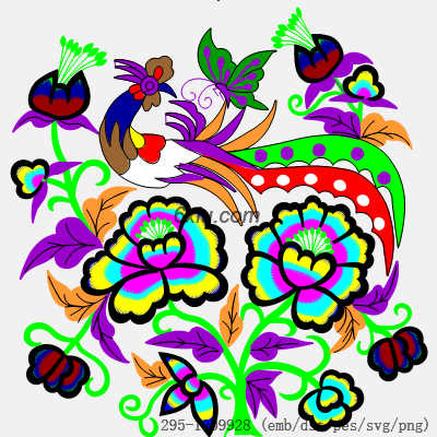 svg矢量绣花图下载
