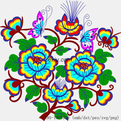 svg矢量绣花图下载