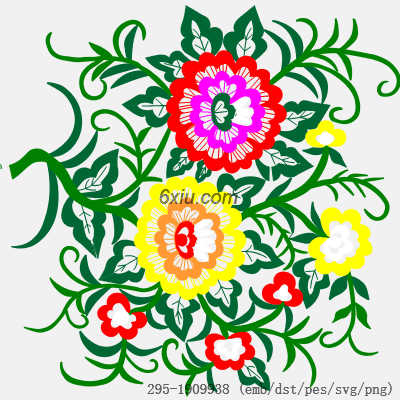 svg矢量绣花图下载