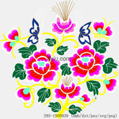 svg矢量绣花图下载