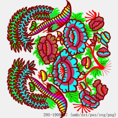 svg矢量绣花图下载