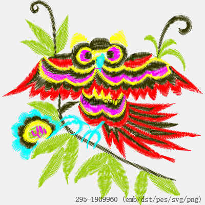 svg矢量绣花图下载