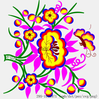 svg矢量绣花图下载