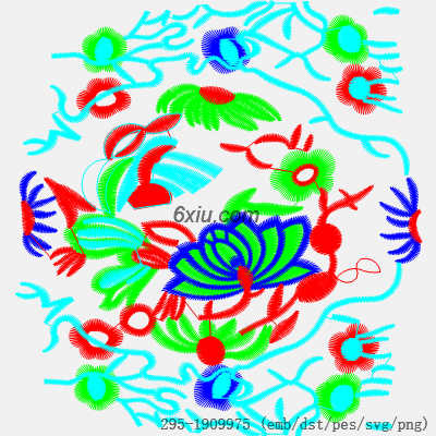svg矢量绣花图下载