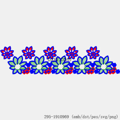 svg矢量绣花图下载
