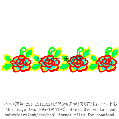 svg矢量绣花图下载