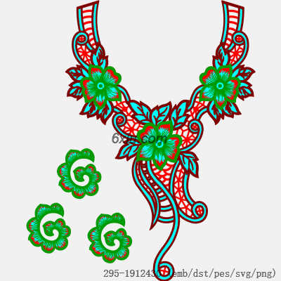 svg矢量绣花图下载