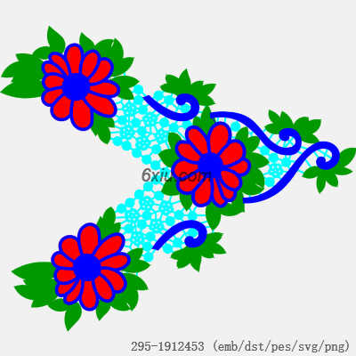 svg矢量绣花图下载