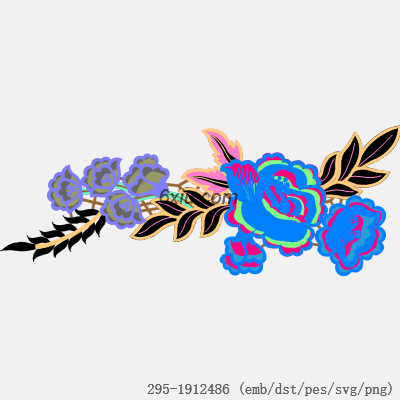 svg矢量绣花图下载