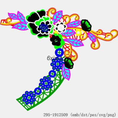 svg矢量绣花图下载