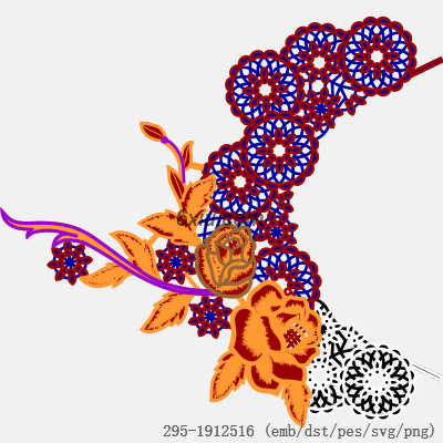 svg矢量绣花图下载