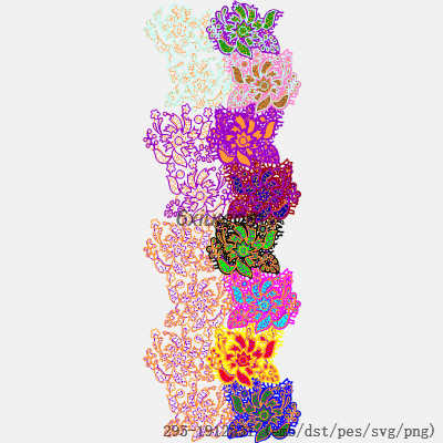svg矢量绣花图下载