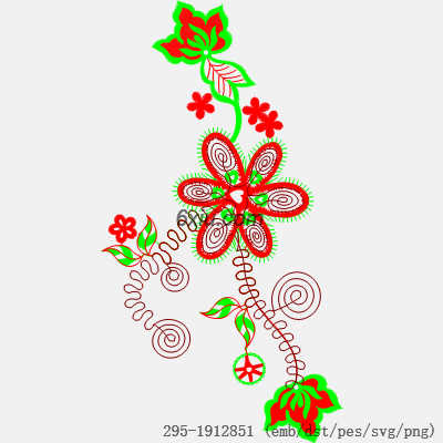 svg矢量绣花图下载