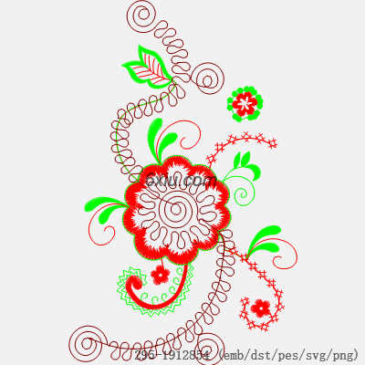 svg矢量绣花图下载