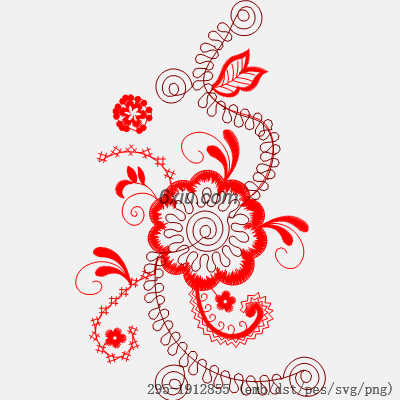 svg矢量绣花图下载