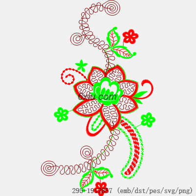 svg矢量绣花图下载