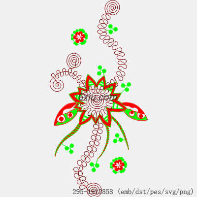 svg矢量绣花图下载