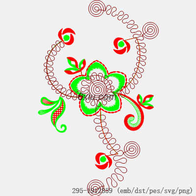 svg矢量绣花图下载