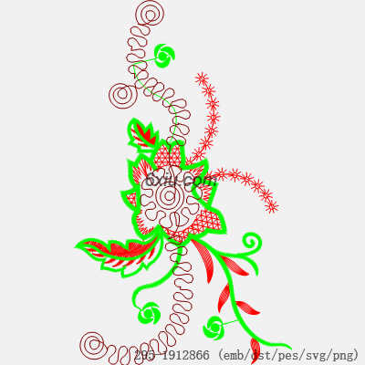 svg矢量绣花图下载