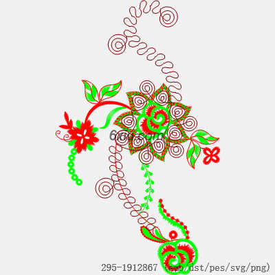svg矢量绣花图下载