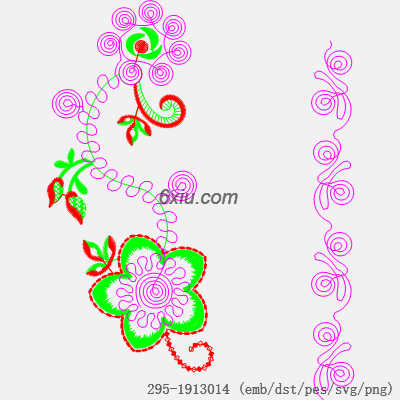 svg矢量绣花图下载