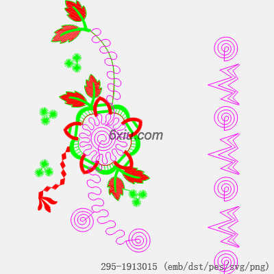 svg矢量绣花图下载