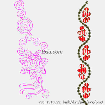 svg矢量绣花图下载
