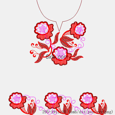 svg矢量绣花图下载