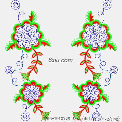 svg矢量绣花图下载