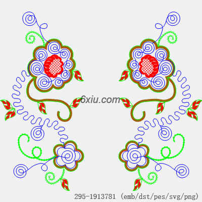 svg矢量绣花图下载