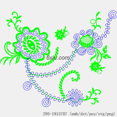 svg矢量绣花图下载