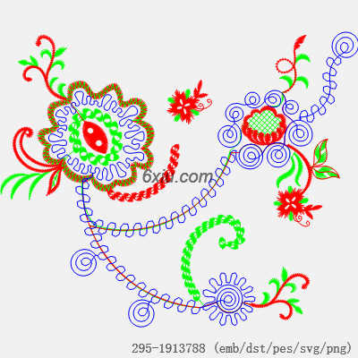 svg矢量绣花图下载