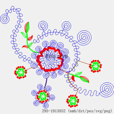 svg矢量绣花图下载