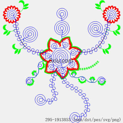 svg矢量绣花图下载